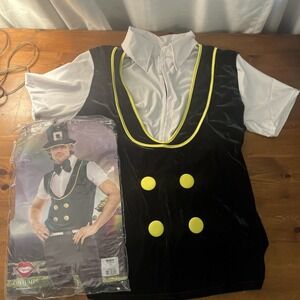 COQUETTE Costume Leprechaun Lad Lycra‎ Shirt Size L/XL